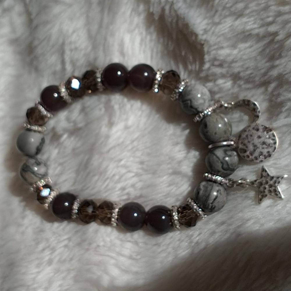 Sun, moon, star bracelet